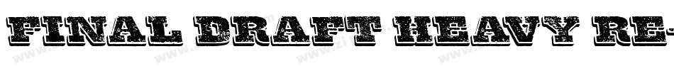 Final Draft Heavy Re字体转换
